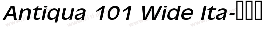 Antiqua 101 Wide Ita字体转换 Antiqua 101 Wide Ita字体转换